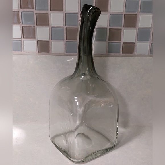 Vintage MCM Italian Art Glass Vase/Bottle 10.5" - Picture 3 of 11